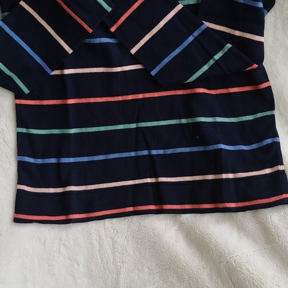 J Crew Navy Stripe Sweater - Picture 7 of 8